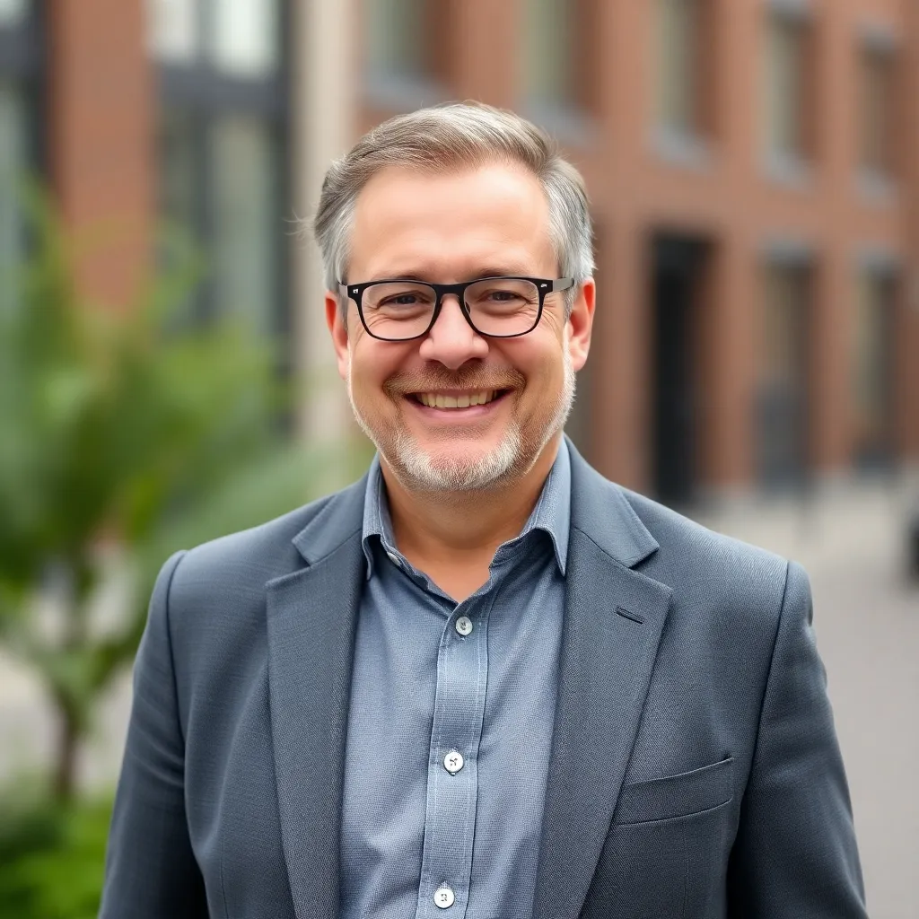 Portret van Thomas, een vader van twee kinderen uit Utrecht